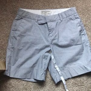 Banana Republic blue striped shorts